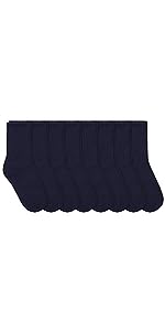 Jefferies Socks Boys School Uniform Crew Dress Socks 8 Pair Pack