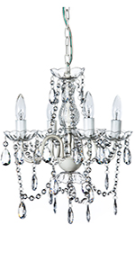 4 Light Hard-Wired Chandelier