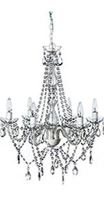 6 Light Hard-Wired Chandelier