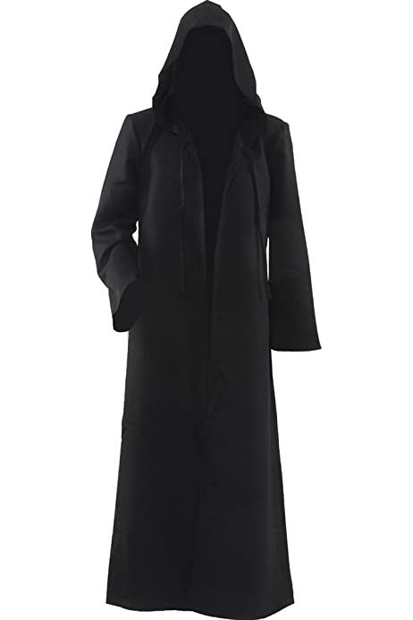 Men's Cloak for Jedi Robe Costume Halloween Tunic Hooded Uniform