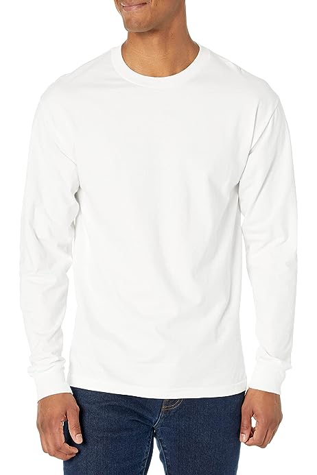 Men's Beefy Long Sleeve Shirt (1 and 2 Pack Option)