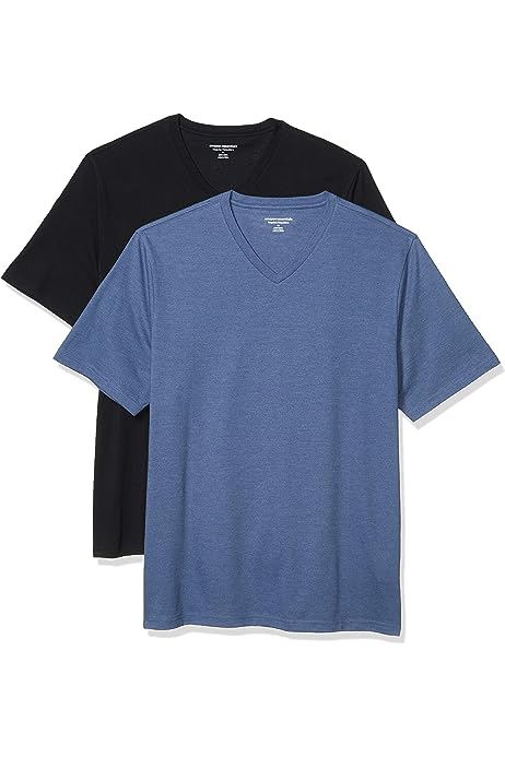 Men's Regular-Fit Short-Sleeve V-Neck T-Shirt, Multipacks