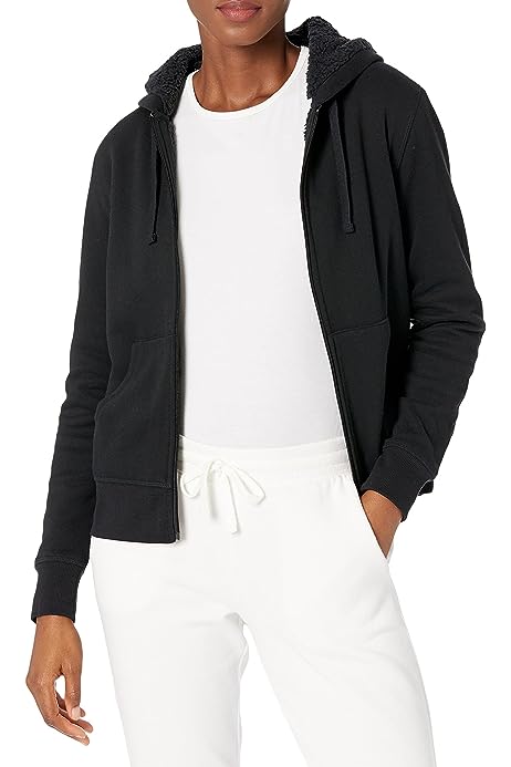 Women's Sherpa-Lined Fleece Full-Zip Hooded Jacket (Available in Plus Size)