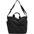 Quilted Tote Bag for Women Puffer Hobo Handbag Lightweight Quilted Padding Shoulder Bag Nylon Padded Crossbody Bag Zip Closure