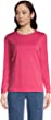 Lands' End Women's Relaxed Supima Cotton Long Sleeve Crewneck T-Shirt