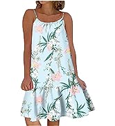 HUANKD Women''s Fairy Costume Flower Printing Cake Dress Casual Beach Commuting Dresses Maternity ...