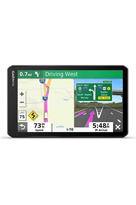 Garmin dezl OTR700, 7-inch GPS Truck Navigator, Easy-to-read Touchscreen Display, Custom Truck Routing and Load-to-dock Guidance, 7 Inch