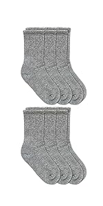 Jefferies Socks Little Boy''s Seamless Half Cushion Sport Crew Socks 6 Pair Pack
