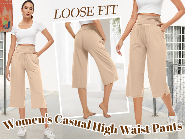 loose casual capri pants