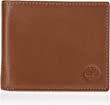 Timberland Men's Leather Wallet with Attached Flip Pocket