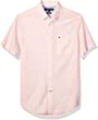 Tommy Hilfiger Men's Short Sleeve Printed Button-Down Shirt in Custom Fit