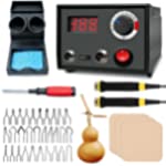 FIRElood Pyrography Wood Burning Kit Professional Wood Burner Tool Dual Pen 30 Tips