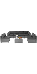 Incbruce 7-Piece Outdoor Patio Furniture Set