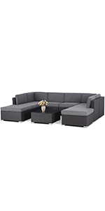 Incbruce 9-Pieces Patio Furniture Sets