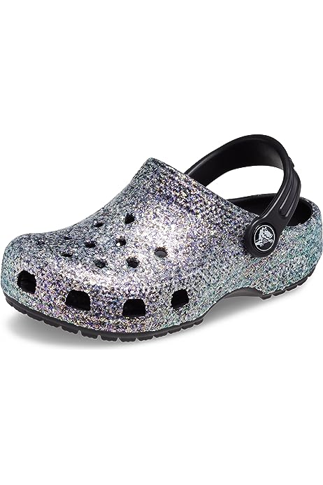 Unisex-Child Classic Glitter Clog (Little Big Kid)