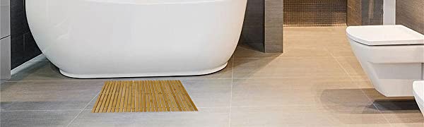 HJJKKH Bamboo Bath Mat