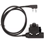 RATAOK U94 PTT Tactical Push to Talk Adapter Connector Compatible with Kenwood Compatible with Baofeng 2 pin Walkie Talkie Radio