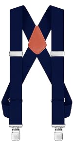 navyblue suspenders for men