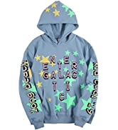Arnodefrance Men Enter Galactic Novelty Hoodies Hip Hop Rapper Star Luminous Sweatshirts Pullover...