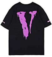 Arnodefrance V Letter Print Tshirt Hip Hop Tee Shirt Cotton Short Sleeve Crew Neck Tee