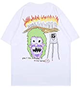 Arnodefrance Men LA Music Festival Tshirt Hip Hop Graffiti Printing Teeshirt Cotton Short Sleeve ...