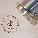 Custom Electric Wood Branding Iron for Wood， 350W Custom Cake Logo BBQ Heat Stamp with Brass Head and Wood Handle for Woodworking and Handcrafted Design (1&quot;x1&quot;)