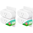 Smart Plug,15A Wi-Fi Outlet Compatible with Alexa and Google Home, Voice Remote Control Smart Home Plug Outlet Socket with Schedule Timer Function,4 Pack