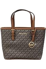 XS Carry All Jet Set Travel Womens Tote (Brown Gold)