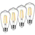 Ascher Vintage LED Edison Bulbs, 6W, Equivalent 60W, Non-Dimmable, High Brightness Warm White 2700K, ST58 Antique LED Filamen