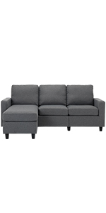 Grey Sectional Sofa Couch