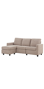 Beige Sectional Sofa Couch