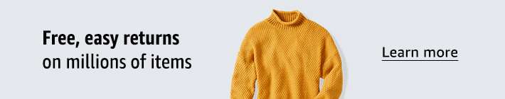 Free easy returns on millions of items