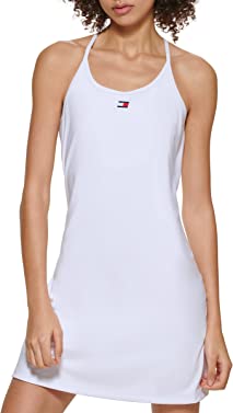 Tommy Hilfiger Women's Performance Strappy Flare Fit Dress