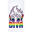 Disney Villains Diva Fabulous Large Pride Bath/Pool/Beach Towel Featuring Ursula - Super Soft &amp; Absorbent Fade Resistant Cotton Towel, Measures 34 x 64 inches (Official Disney Product)