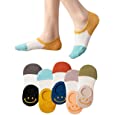 Fixseed Womens No Show Socks 5 Pairs Invisible Cute Socks Womens Low Cut Socks Hidden Non Slip Socks Breathable Thin Socks