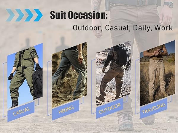 men''s Multi-Pockets cargo pants