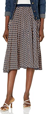 Max Studio Women's Midi Pleated Skirt