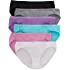 Hanes Women's Bikini Panties Pack, Moisture-Wicking Cotton Bikini Underwear (Colors May Vary)