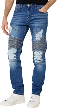 True Religion Men's Rocco Moto Renegade Skinny Fit Jean